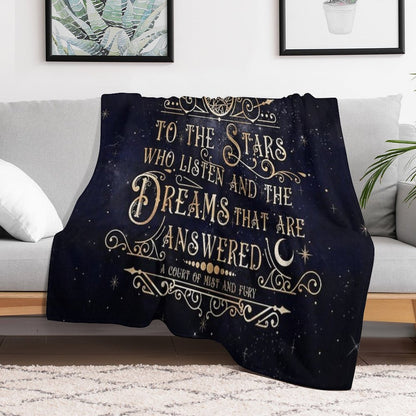 To The Stars Throw Blanket