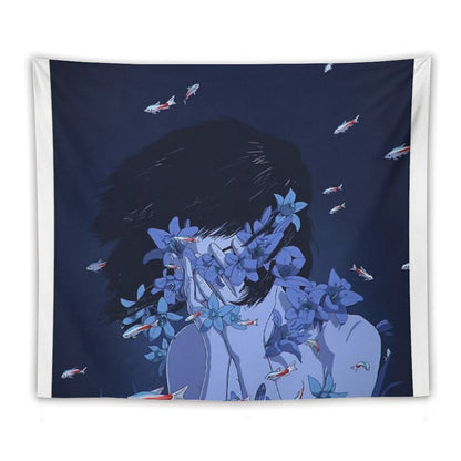 Perfect Blue Tapestry