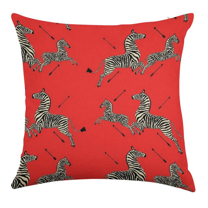The Tenenbaums Zebra! Linen Throw Pillow Cover