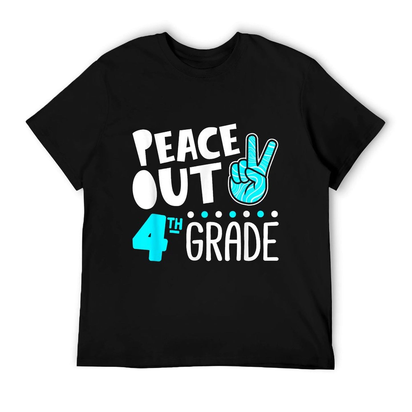 Peace Out 4th Grade Graduation Last Day School 2025 Funny T-Shirt