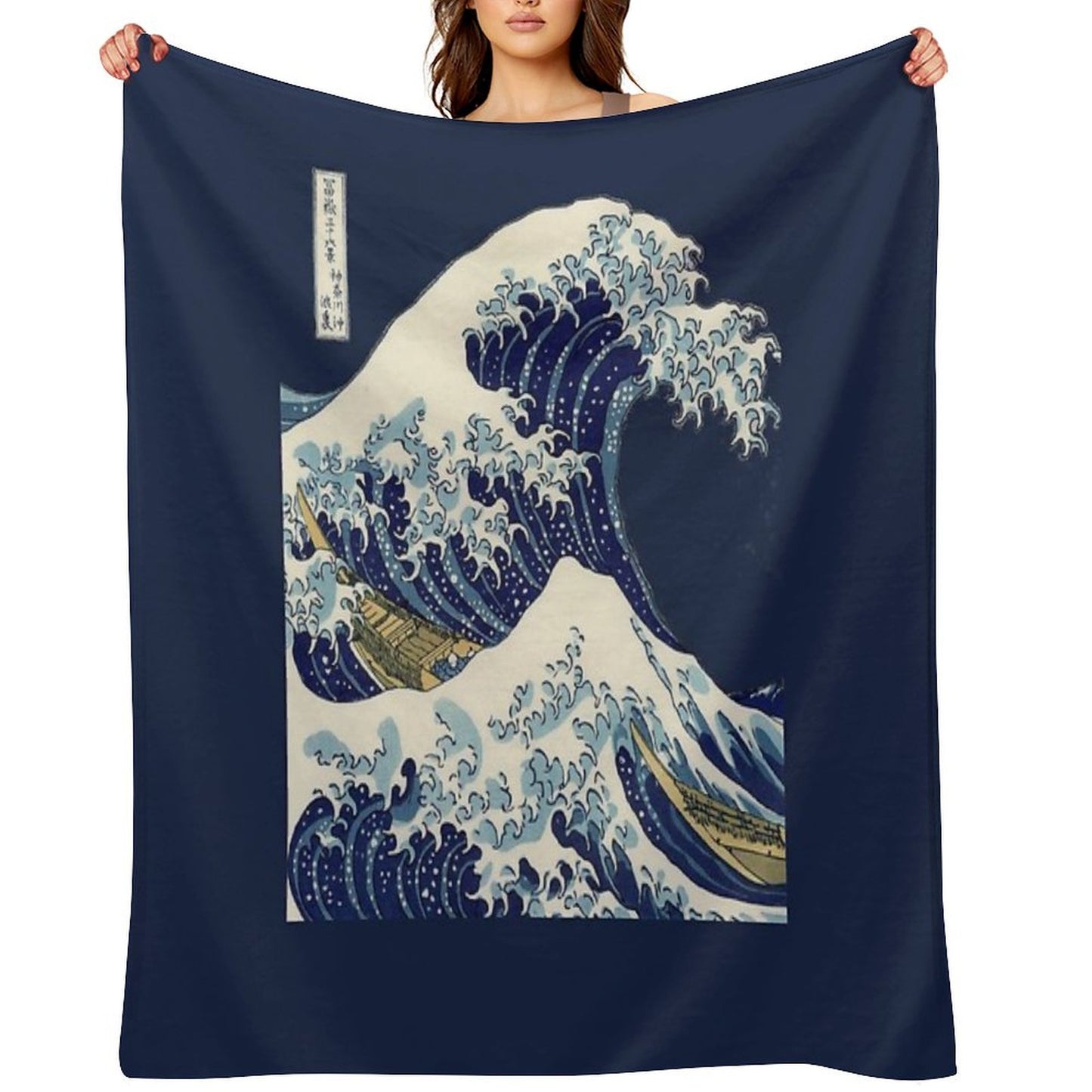 The Great Wave Off Kanagawa Transparent Throw Blanket