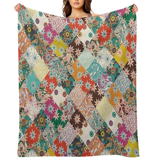 Sarilmak Patchwork Throw Blanket