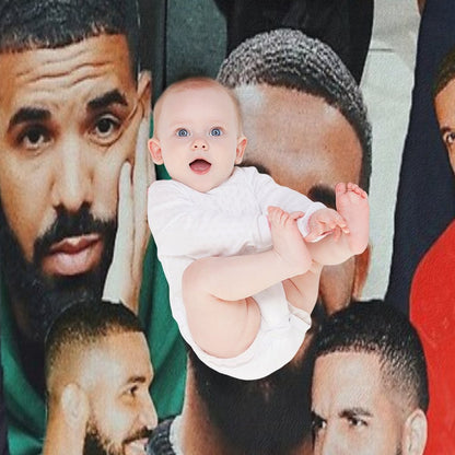 Drake Collage Throw Blanket