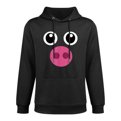 Funny Pig Face Swine Halloween Costume Gift Versatile Streetwear Hoodie