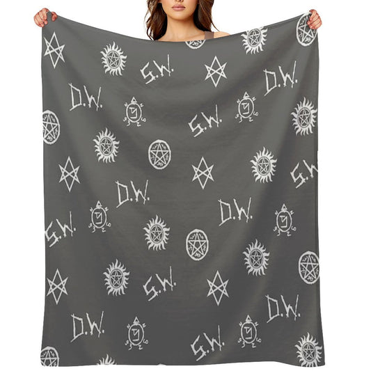 Supernatural Symbols Throw Blanket