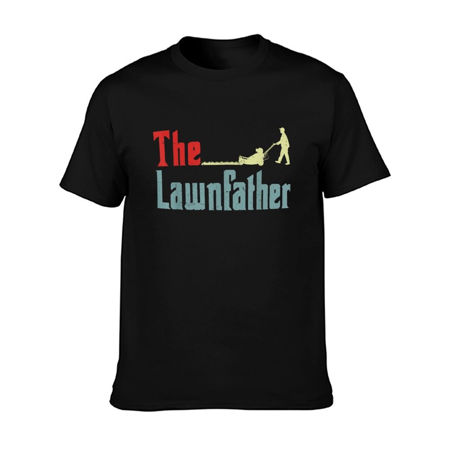 Lawnfather Lawn Mowing Men Father Day Funny Mower Garden Dad T-Shirt