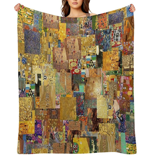 Gustav Klimt Throw Blanket
