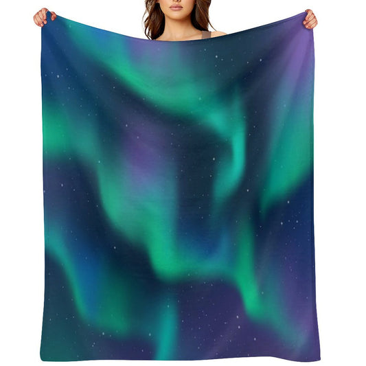 Aurora Borealis Northern Lights Throw Blanket