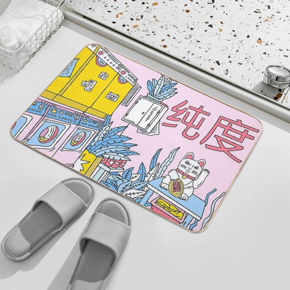 MANEKI WASH BLUE  Multi-Purpose Bath Mat