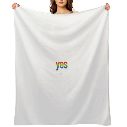 Affirmation Series Yes Throw Blanket