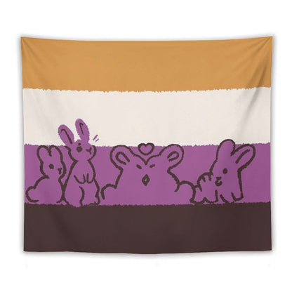 NB Flag Bunnies Tapestry