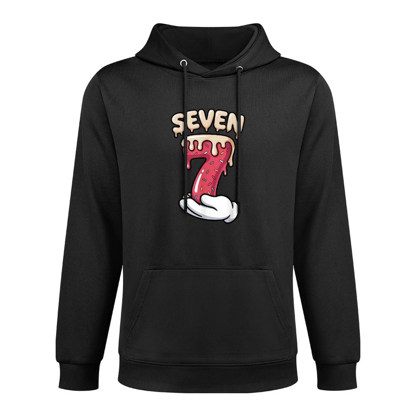 Six Seven Ice Cream Drip Cool Meme 67 Funny Number Breathable Fabric Hoodie