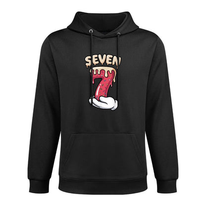 Six Seven Ice Cream Drip Cool Meme 67 Funny Number Breathable Fabric Hoodie