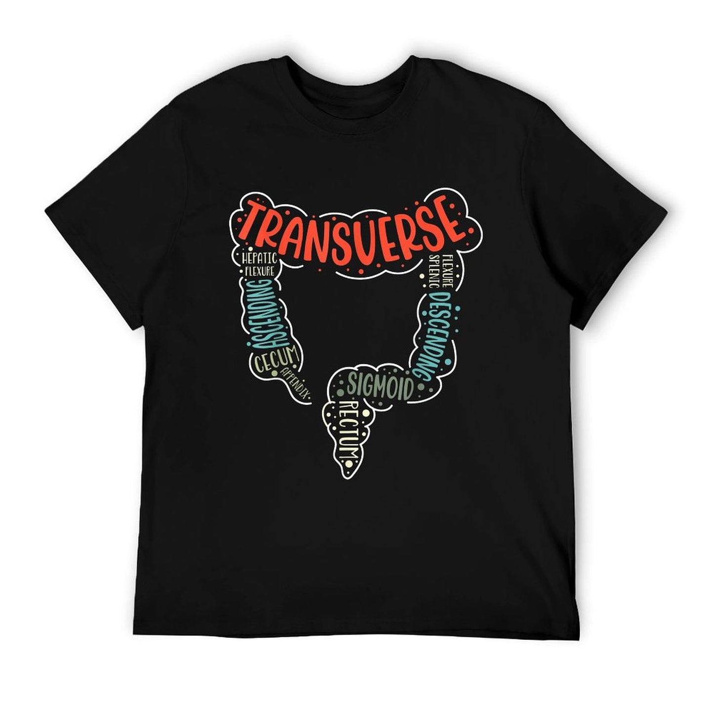 Colonoscopy GI Funny Endoscopy Nurse Colon Anatomy T-Shirt