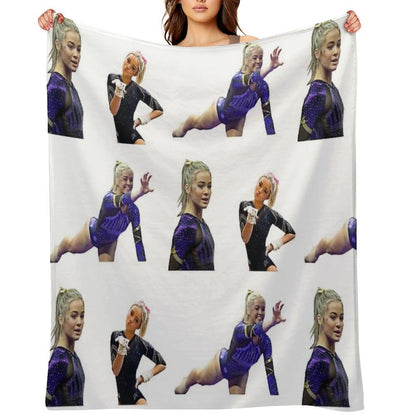 Livvy Olivia Dunne Pack Throw Blanket