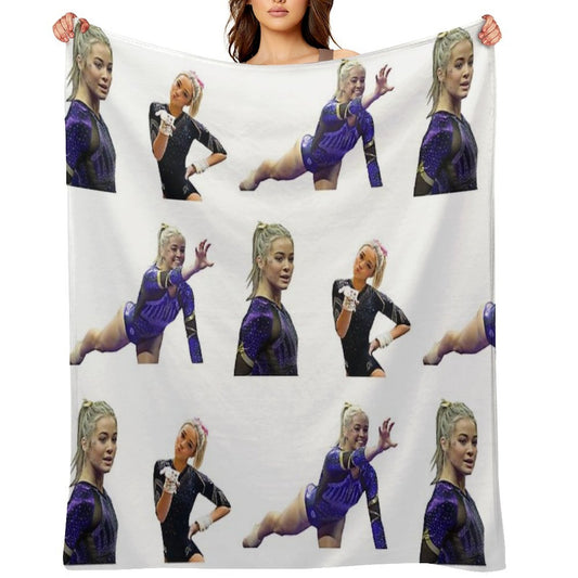 Livvy Olivia Dunne Pack Throw Blanket