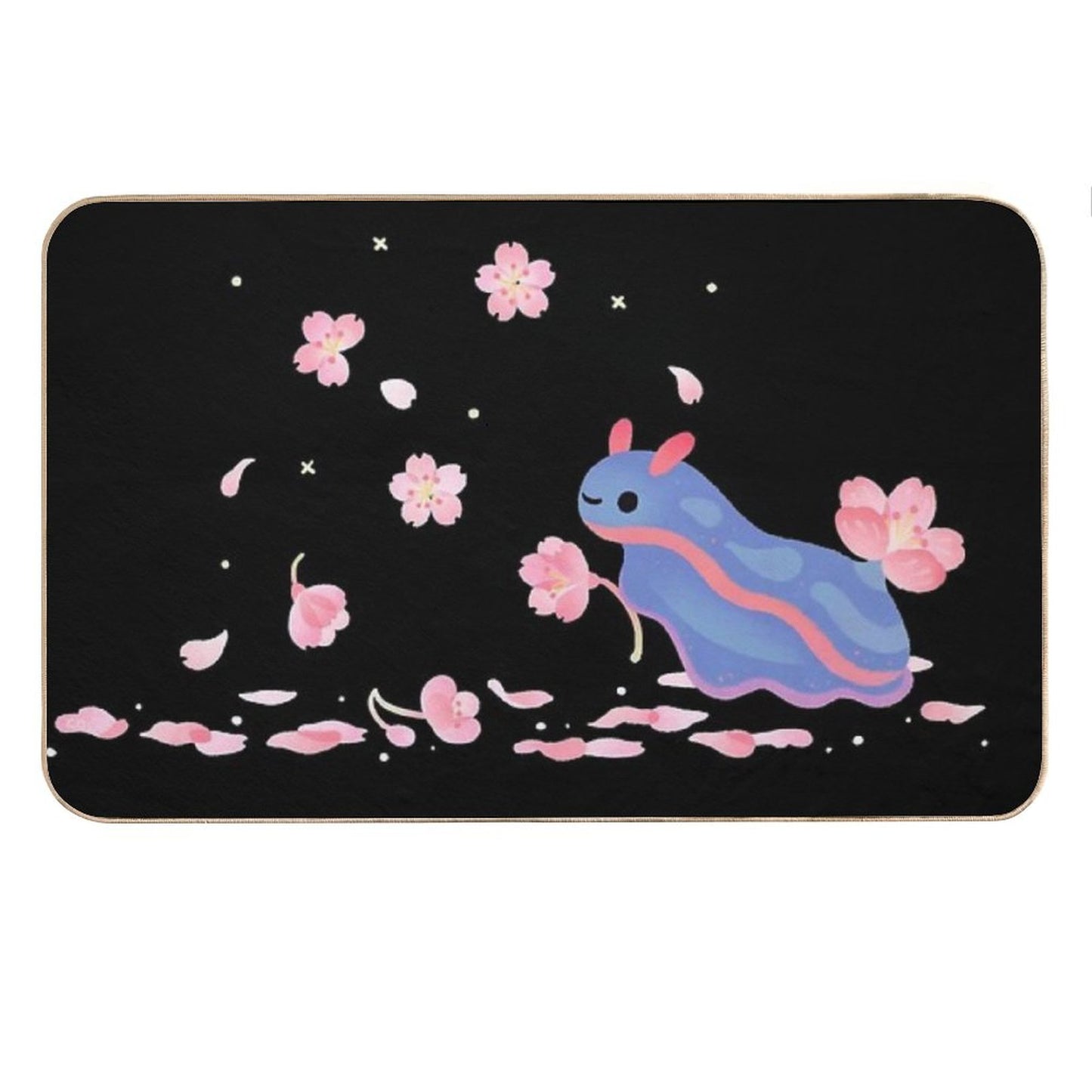 Cherry Blossom Slug Bath Mat