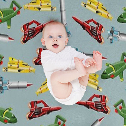 Thunderbirds Pattern Throw Blanket