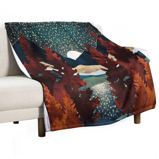 Star Sky Reflection Throw Blanket