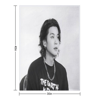 Yoongi Concert Throw Blanket