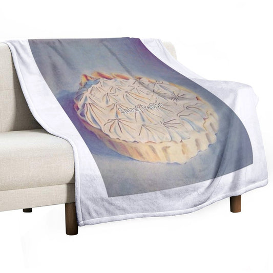 Lemon Meringue Dream Throw Blanket