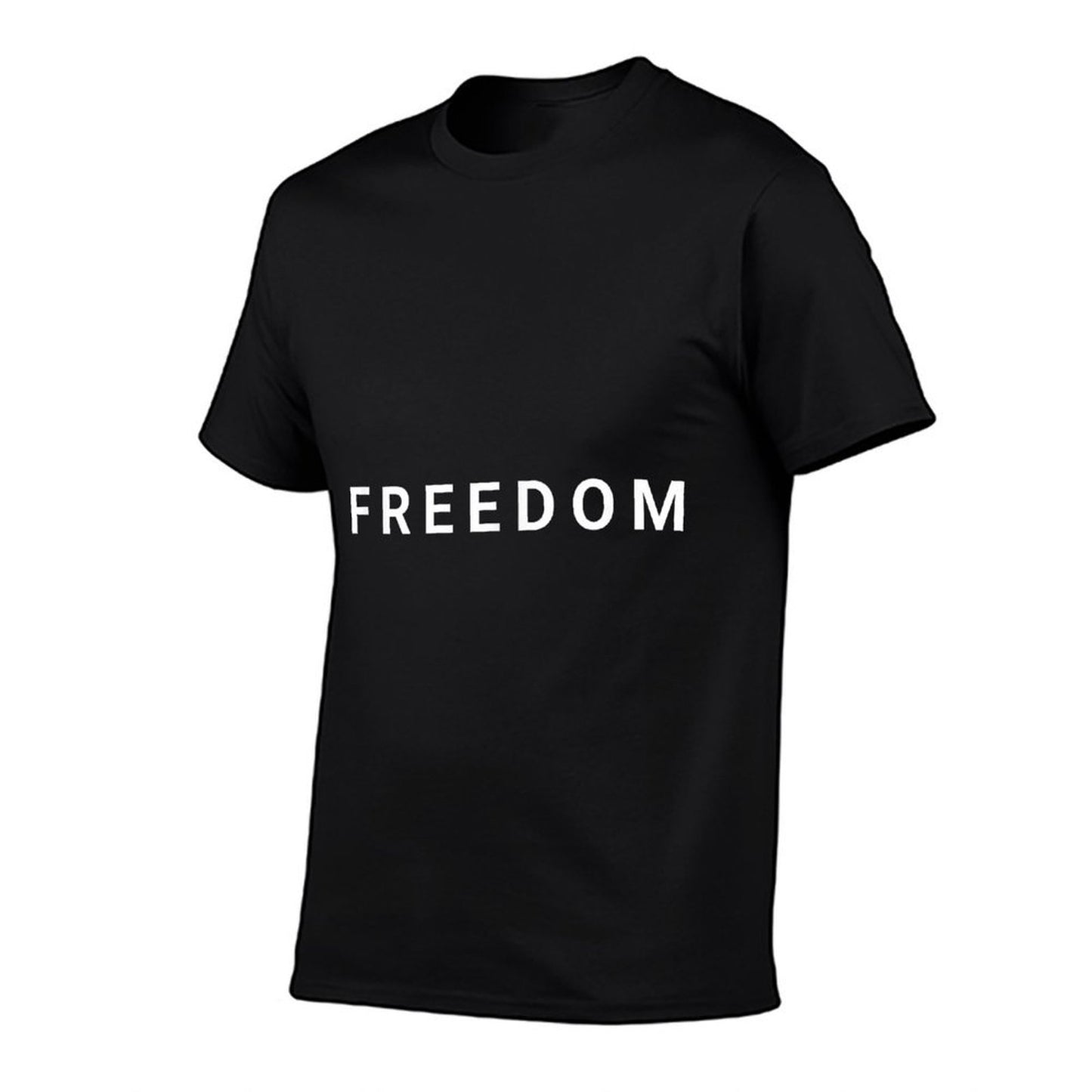 American Patriotic Minimal Design Freedom  Wrinkle-resistant T-Shirt