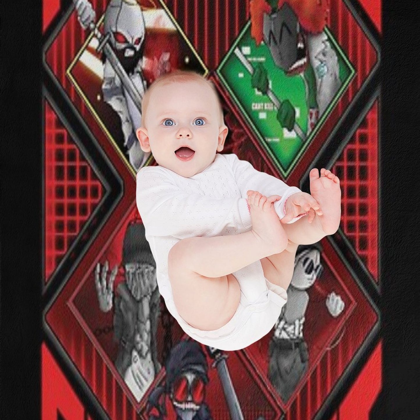 Madness Combat ALL 6 MAIN CHARACTERS ART Throw Blanket