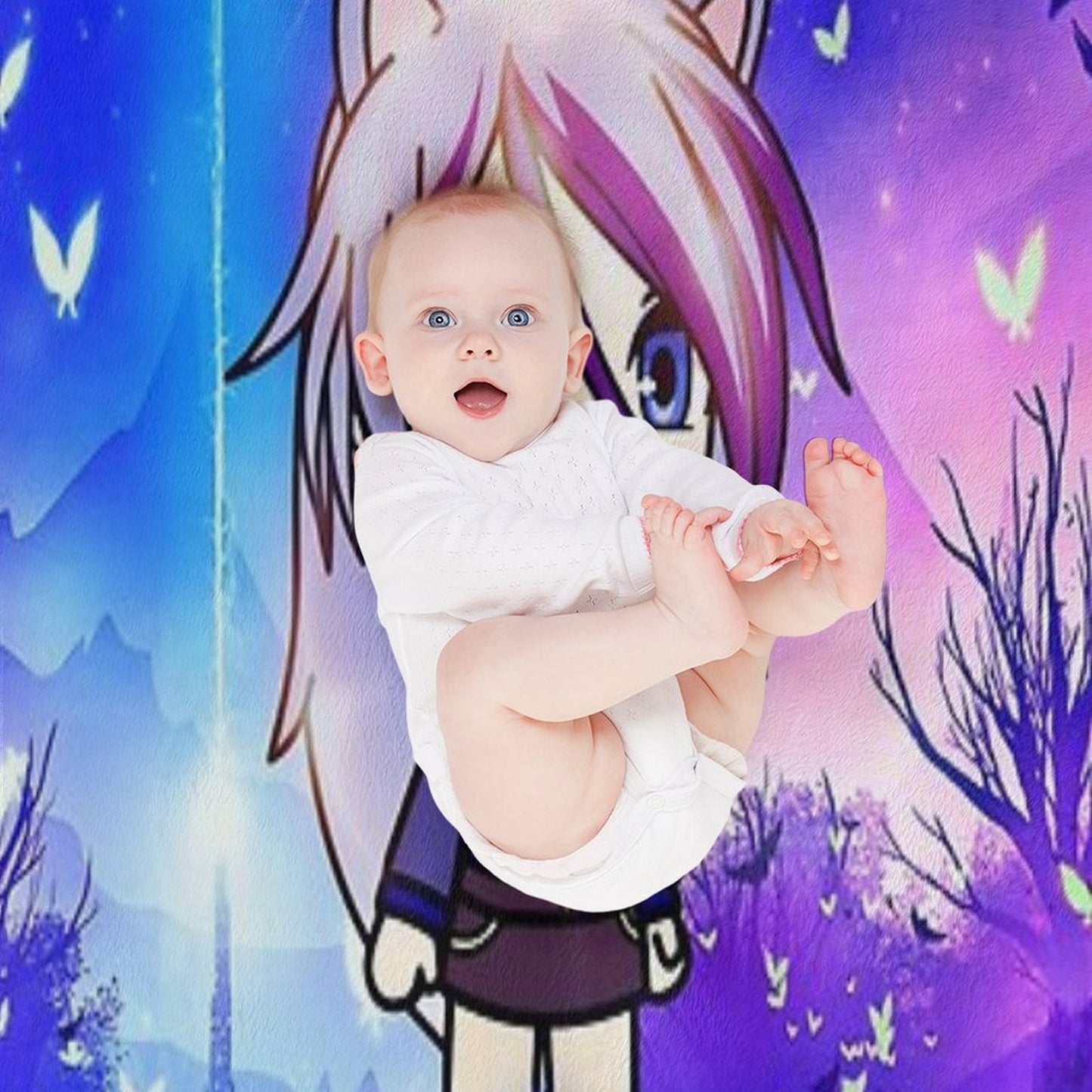 Gacha Life in The Magic Forest Throw Blanket