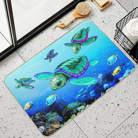 Sea Turtles Dance Bath Mat