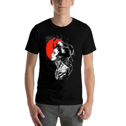 Cyberpunk Vaporwave Japanese  Cotton T-Shirt