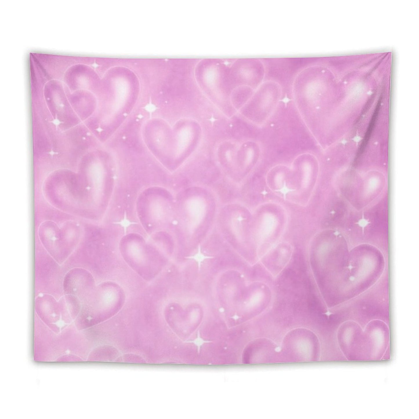 PINK 90S HEART BACKDROP Tapestry
