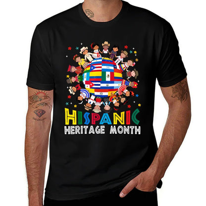 Hispanic Heritage Month Earth Childs Latin Boy Girl Kid  Durable T-Shirt