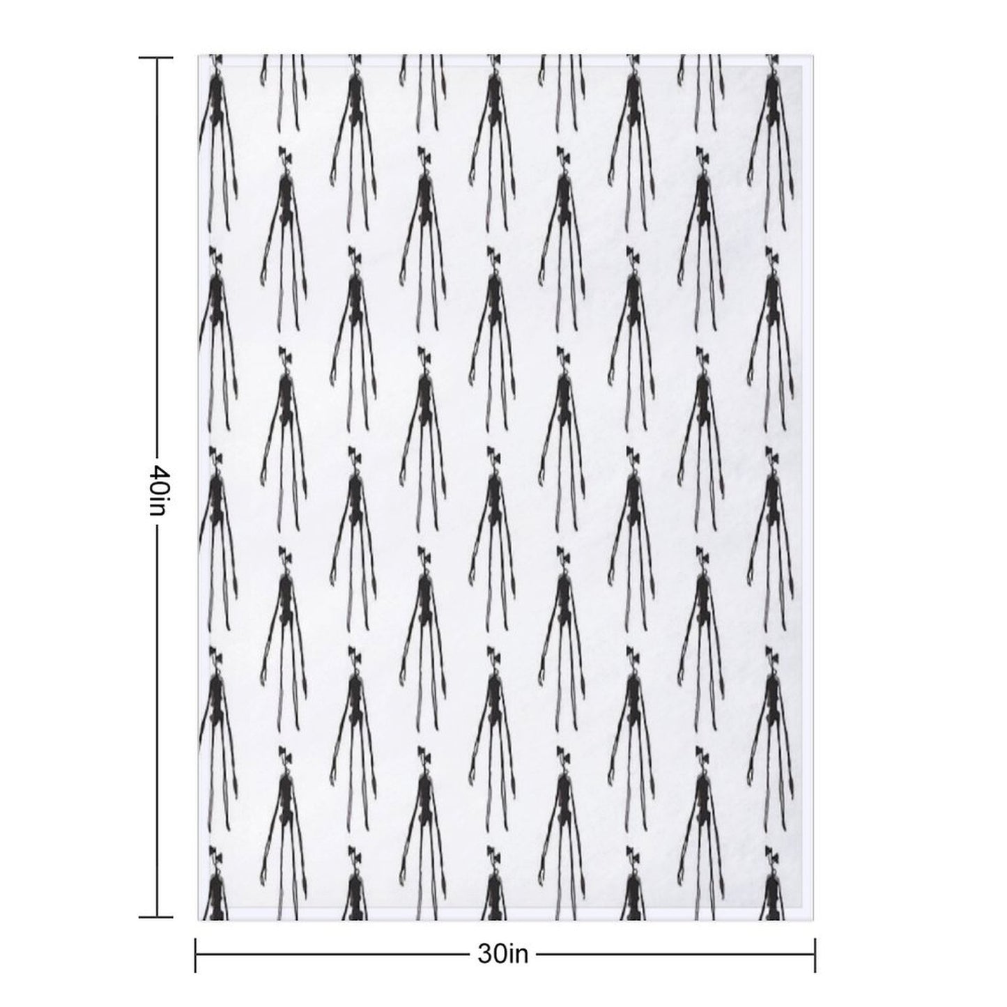 Siren Head Figurine Throw Blanket