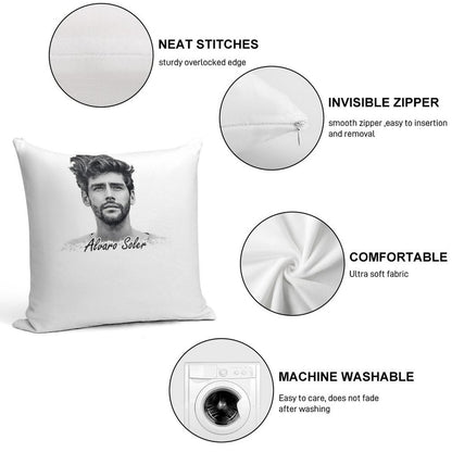 Alvaro Soler Soft Skin-Friendly Throw Pillow