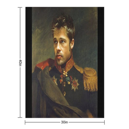 Brad Pitt - Replaceface Throw Blanket