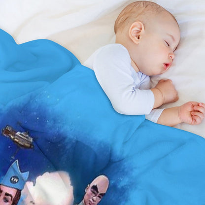 Thunderbirds Drawing 1 Throw Blanket