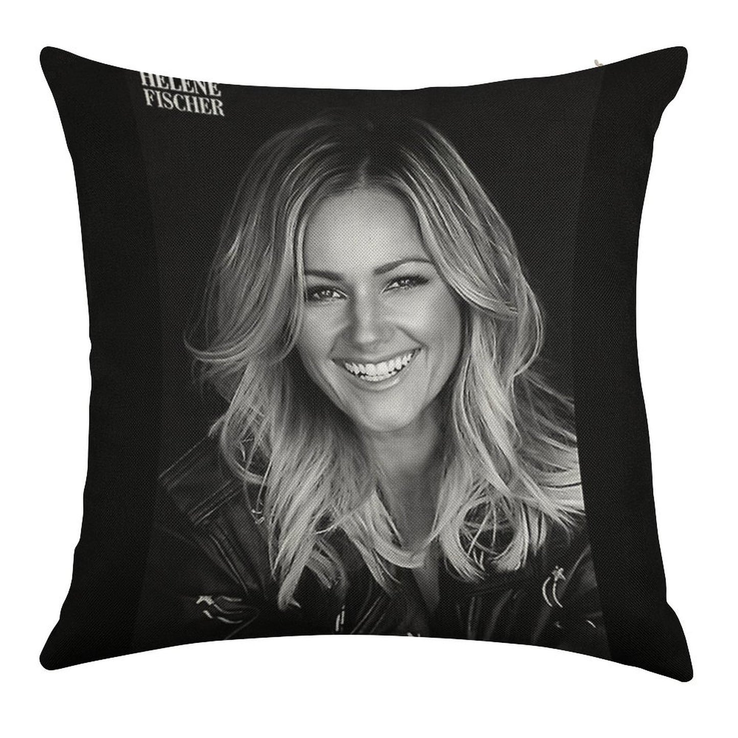 Helene Fischer Linen Throw Pillow Cover