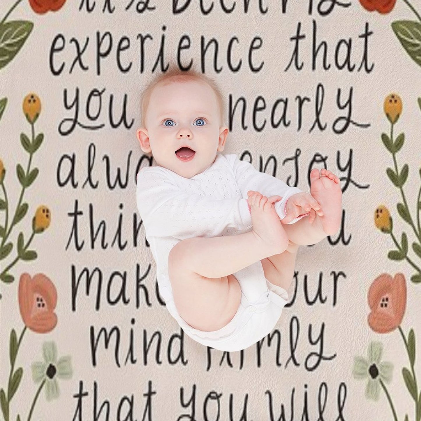 Anne of Green Gables Enjoy Things Quote Throw Blanket