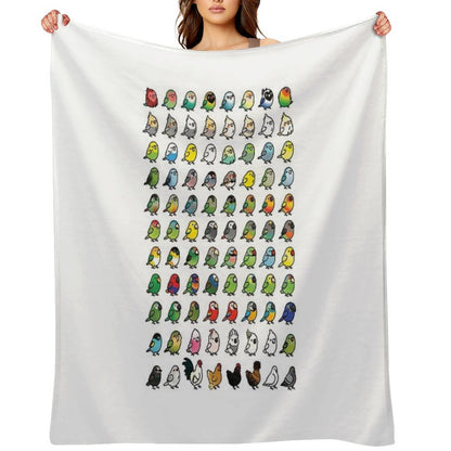 Everybirdy Collection Throw Blanket