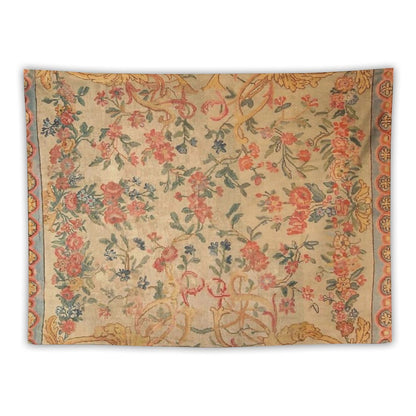 Antique French Savonnerie Rug Print Tapestry