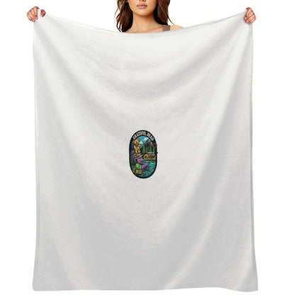 Grateful Dead Fly Fishing Throw Blanket