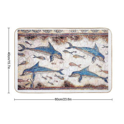 Minoan Dolphins Fresco Bath Mat