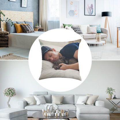 Tom Holland with Tessa Linen Throw Pillow Cover