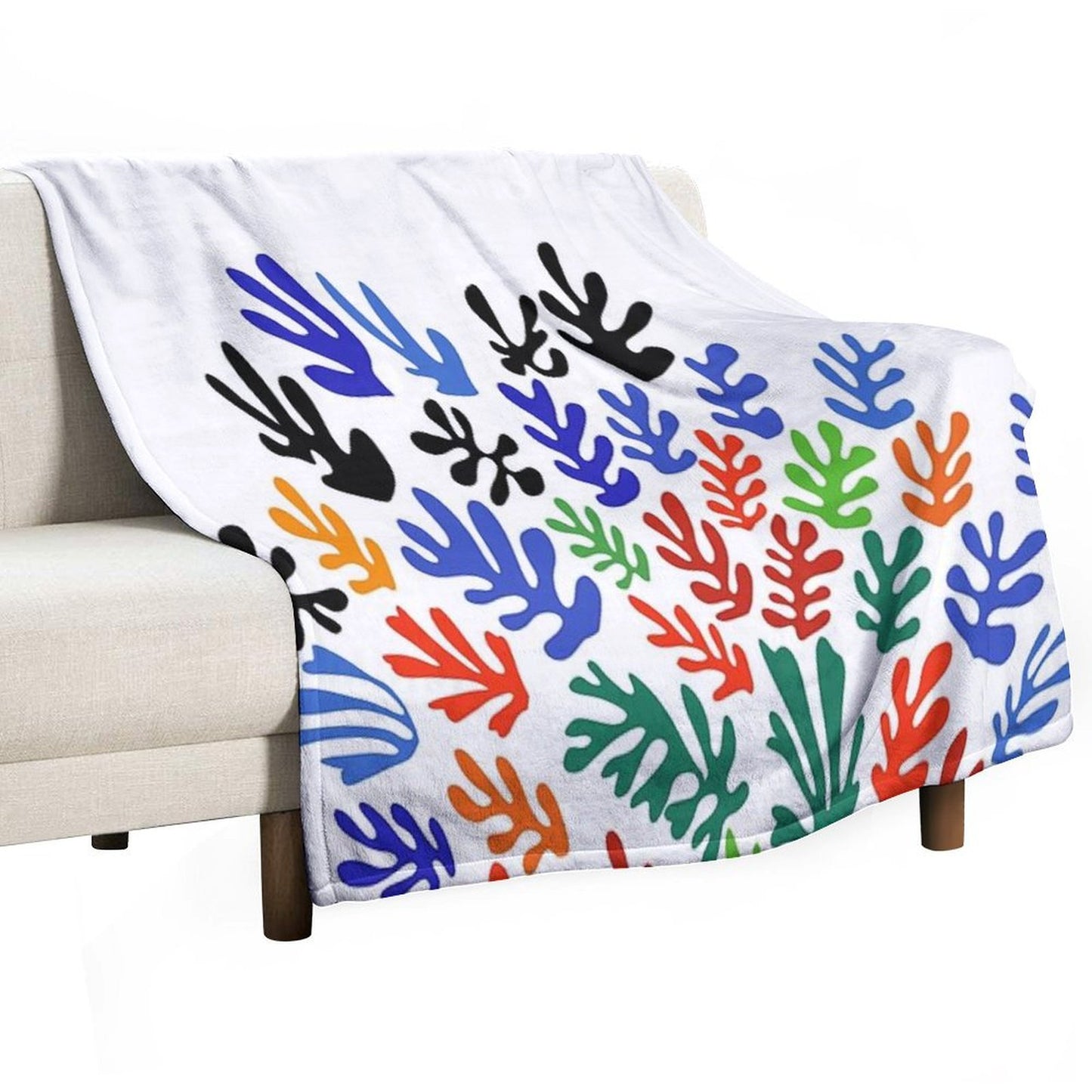 Matisse Floral Pattern #1 Throw Blanket