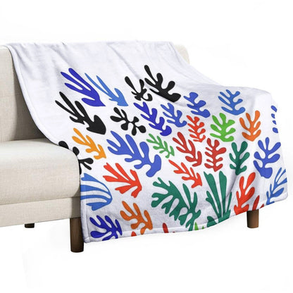 Matisse Floral Pattern #1 Throw Blanket