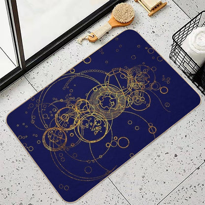 Time Lord Writing -  Transparent Bath Mat