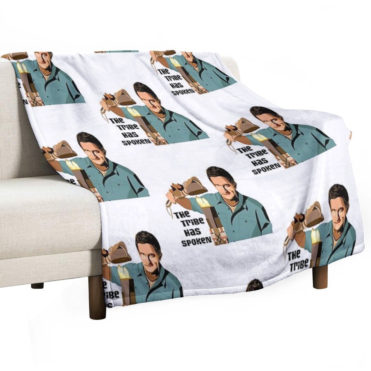 Jeff Probst The Tribe Has Spoken Throw Blanket