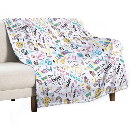 Norris Nuts Seamless Pattern, Norris Nuts Pattern Throw Blanket