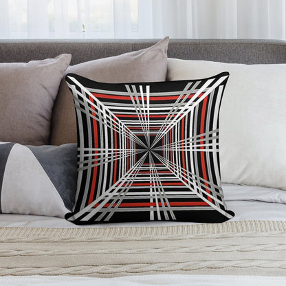 Tesla Plaid Badge Design 8K UHD Soft Shrink-Resistant Throw Pillow