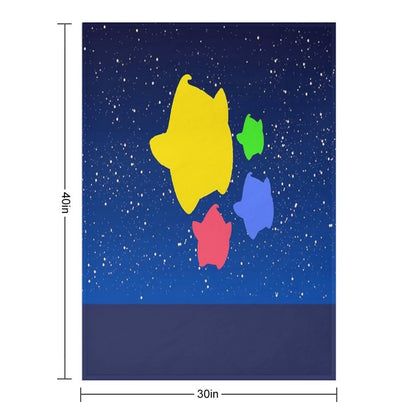 Lumas (Yellow, Red, Blue, Green) Throw Blanket